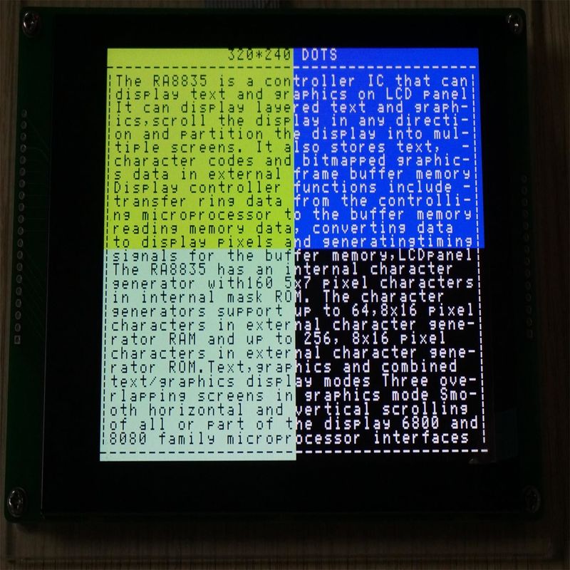 240x320 ставят точки модуль дисплея 12mm RA8835 Monochrome LCD